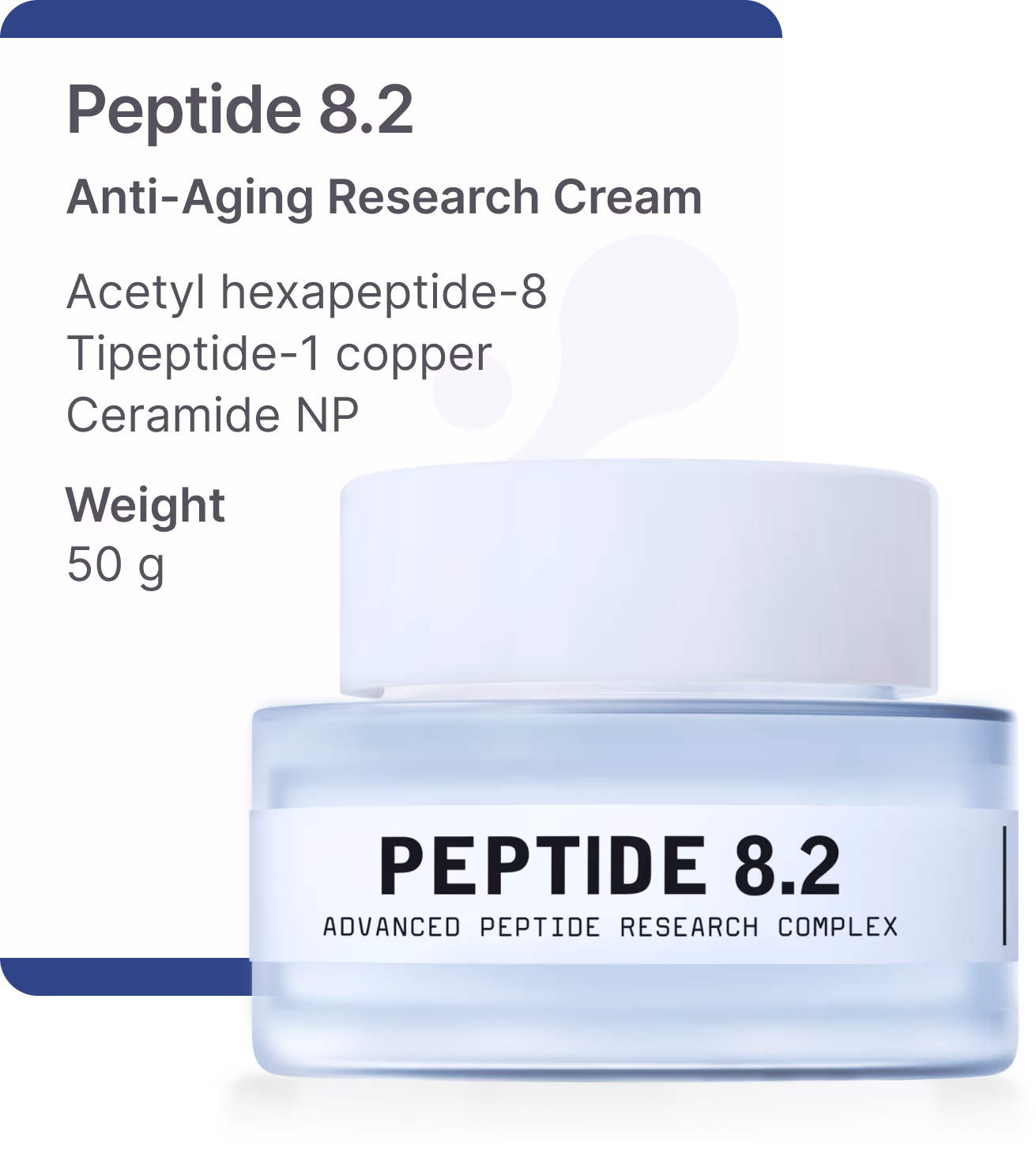 PEPTIDE 8.2 - Advanced Anti-Aging Research Complex Face Cream